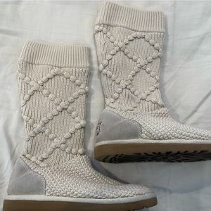 Ugg Knit Boot (used) - cream/light beige; size 7